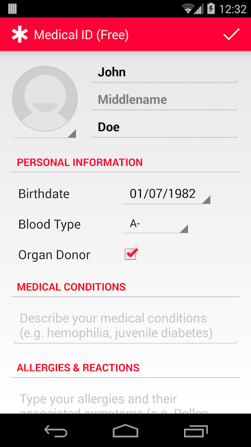 Medical ID (Free) Emergency Android Apps on Google Play