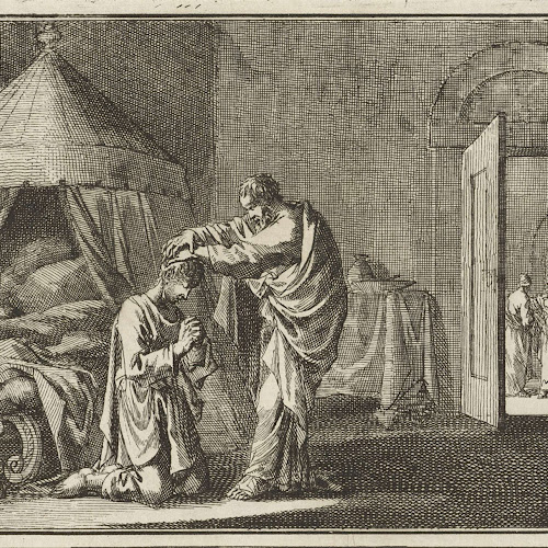 Paulus wordt door Ananias van zijn