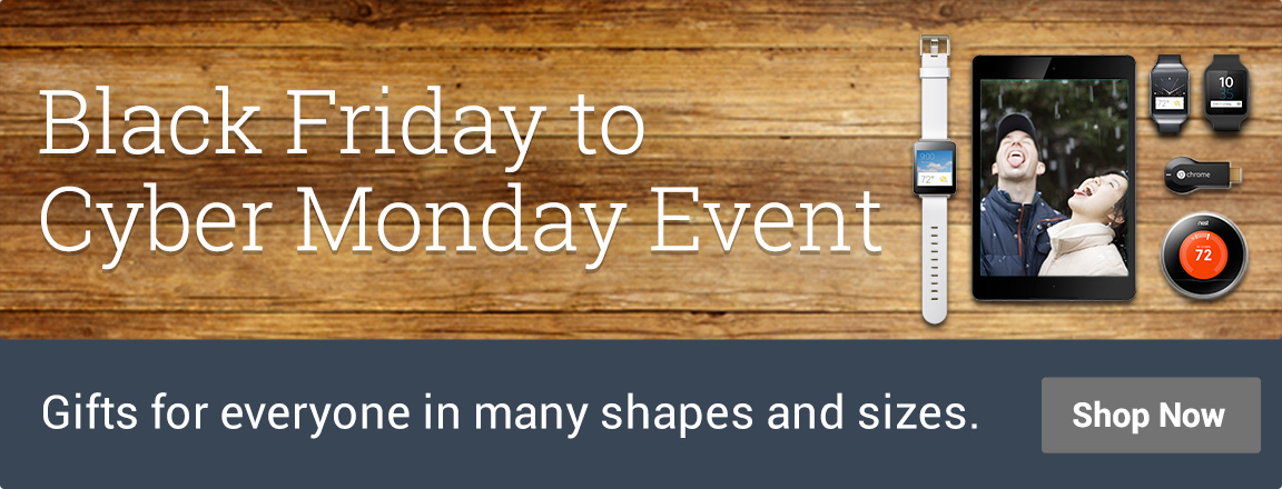 Black Friday to Cyber Monday Event