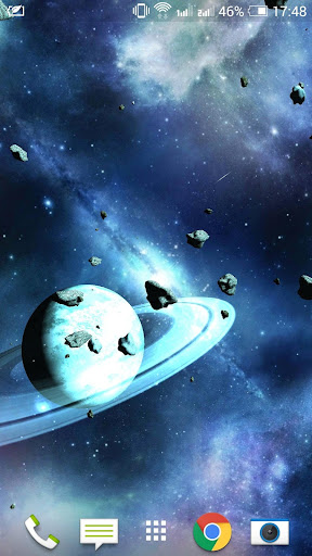 Asteroids 3D live wallpaper