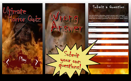 Android application Ultimate Horror Quiz screenshort