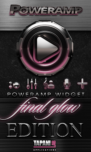 Poweramp skin widget Rose Glow