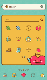 Download heart pang dodol theme APK