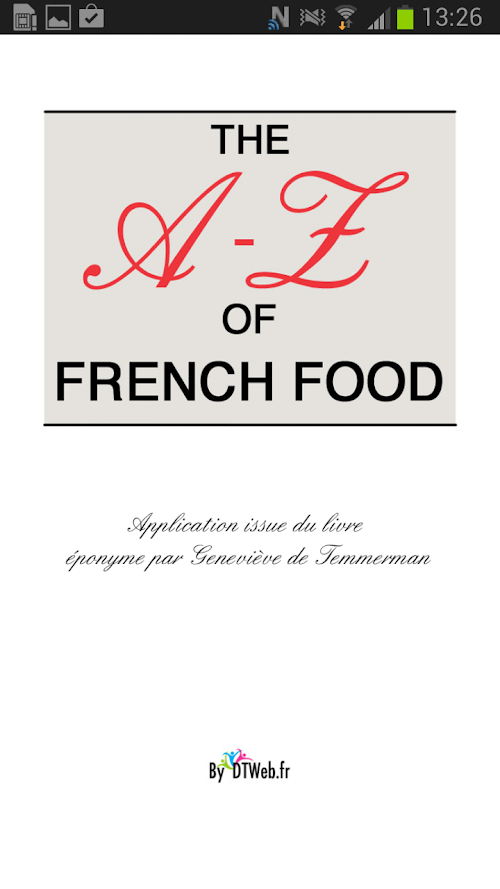 Android application THE A-Z of French Food screenshort