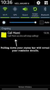 Free Status Bar Sticky Note APK for Android