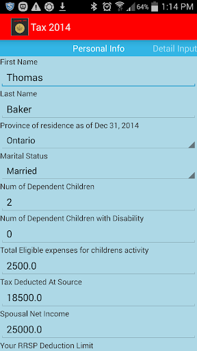 Canada Income Tax Calculator