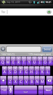 Lastest Purple Gloss Keyboard Skin APK for PC