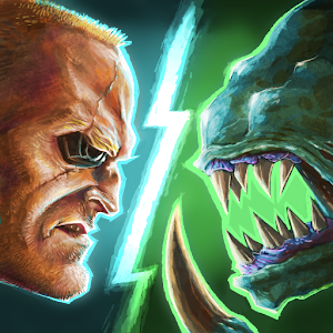 Soldier vs Aliens. logo