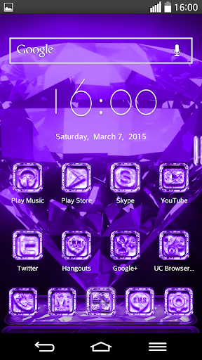 Next Launcher Theme CrystalPur