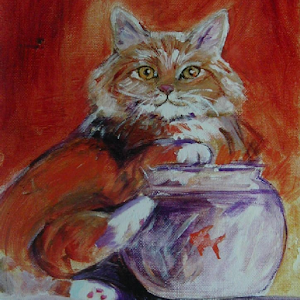 Cat gone fishing Live WP 1.0