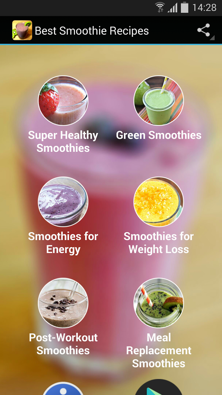 Best Smoothie Recipes Screen 1