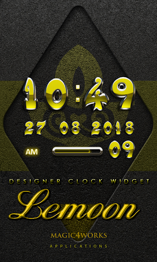 【免費生活App】Lemoon Digital Clock Widget-APP點子