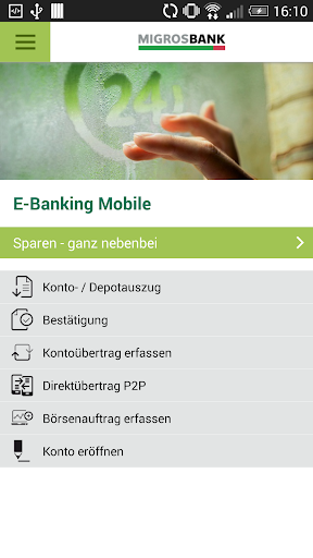 Migros Bank E-Banking Phone