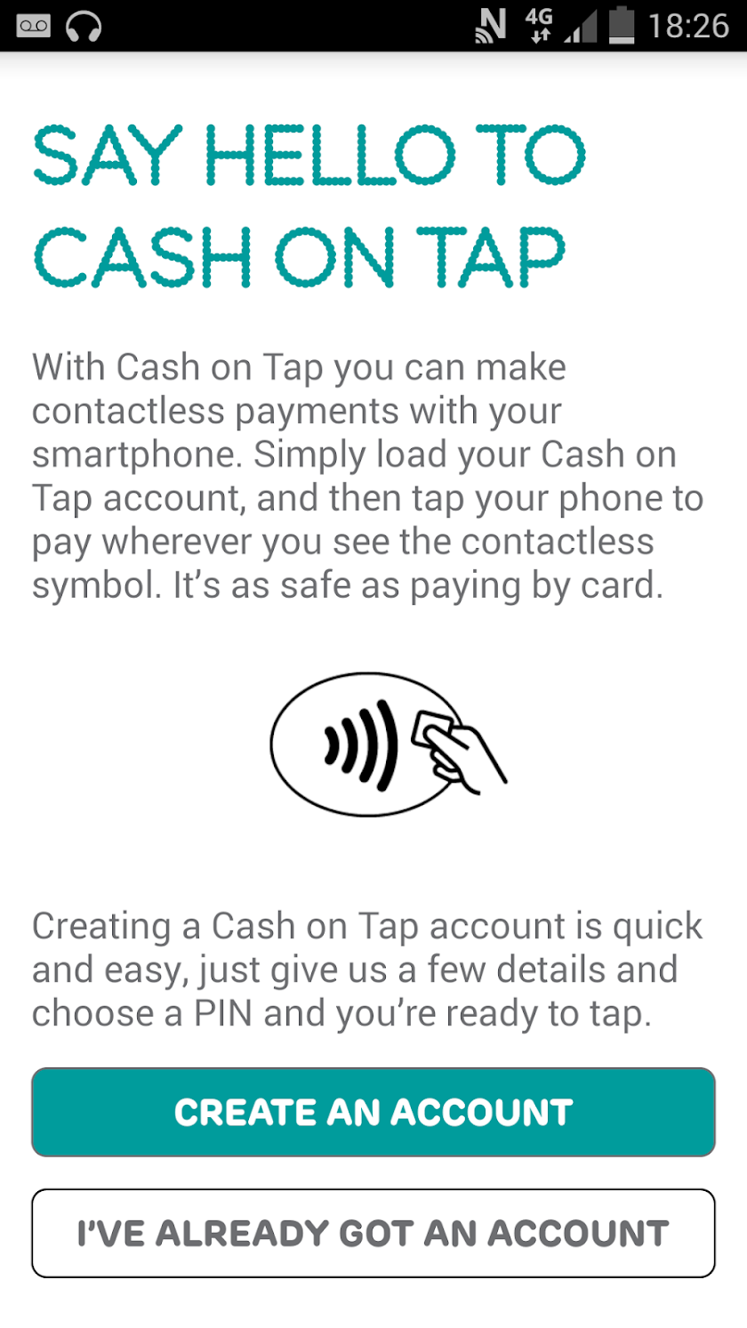 EE Tap Wallet - Cash on Tap Screen 3