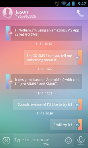 【免費通訊App】GO SMS Pro Light Theme EX-APP點子