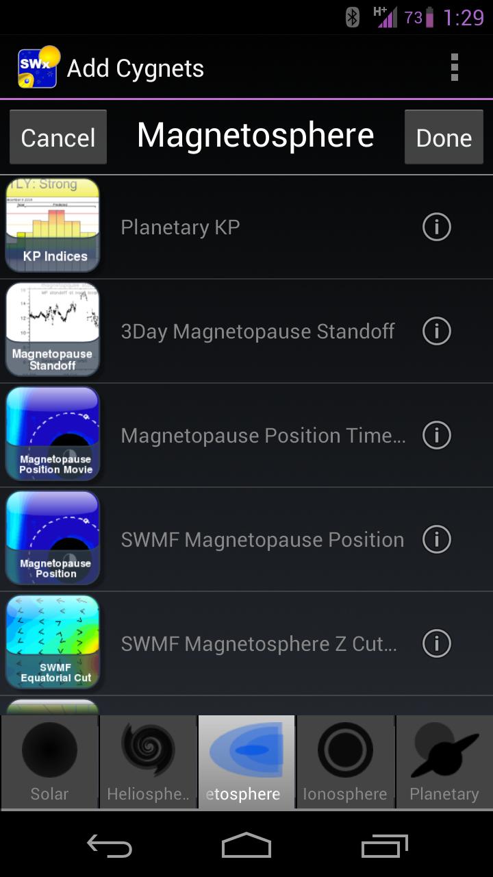 NASA Space Weather Screen 3