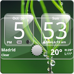 Cover Image of Télécharger Sense Analog Glass Clock 4x2 4.2.3 APK
