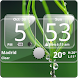 Sense Analog Glass Clock 4x2 icon