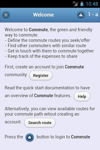 Commute web view