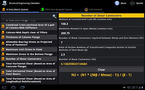 Structural Engineering Tablet Screenshots 6