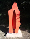 Red Steel Sculpture