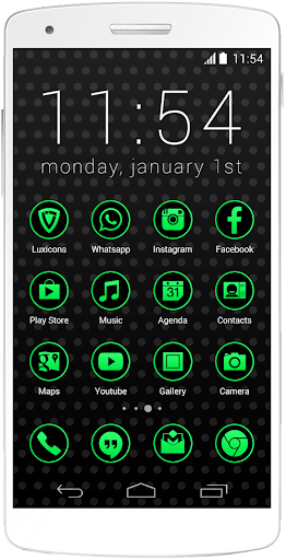 Luxicons Neon Green Black