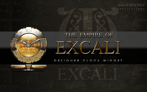 clock widget Excali designer