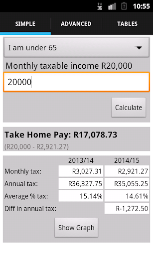 SA Tax Calculator