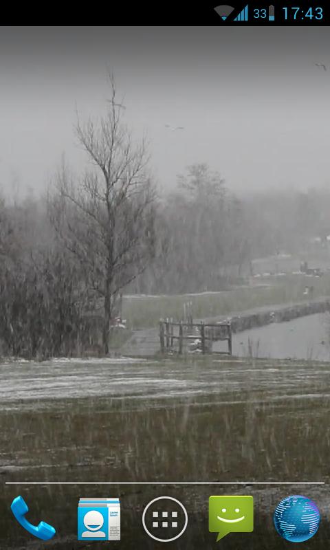 Snowing Live Wallpaper HD Screen 3
