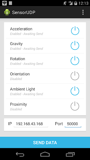 Sensor UDP