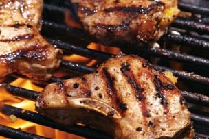 Corn Bread-Stuffed Pork Chops
