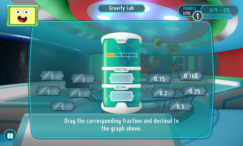 SMART Adventures Mission Math Screen 2