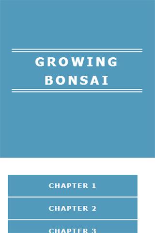 GROWING BONSAI