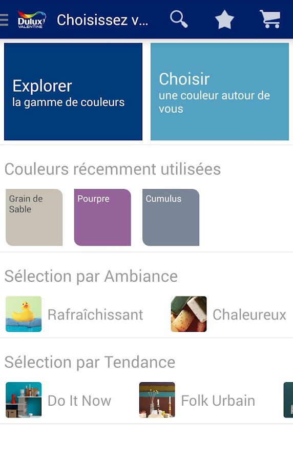  Dulux Valentine Visualizer Applications Android sur 