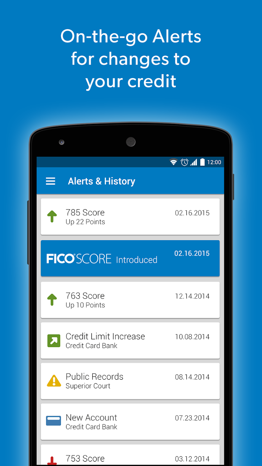 Credit Tracker - Members Only Screen 1