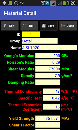 【免費工具App】Material Properties-APP點子