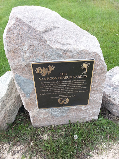 Van Roon Prairie Garden Plaque