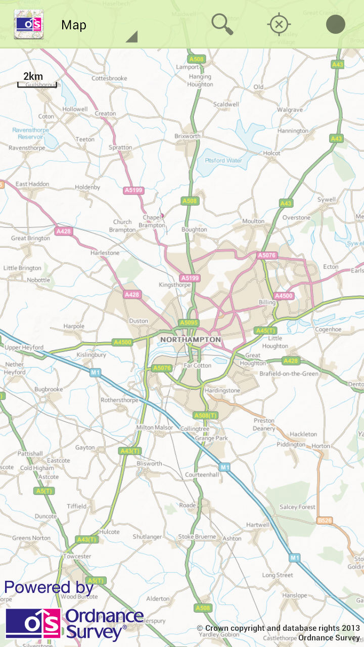 OS MapFinder Screen 1