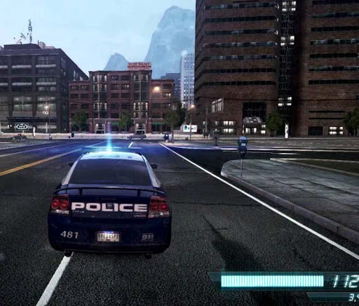 Police car chase game