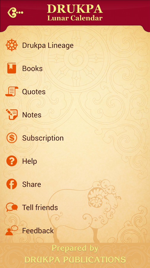 Drukpa Lunar Calendar Android Apps on Google Play