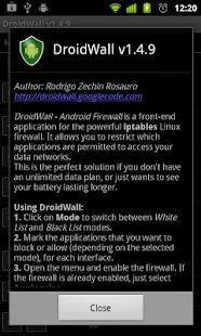 DroidWall - Android Firewall - screenshot thumbnail