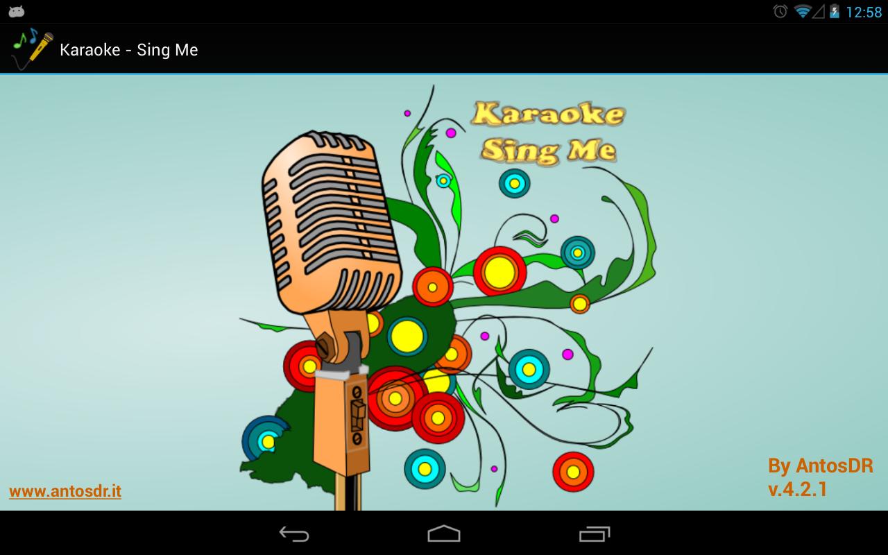 Android application Karaoke - Sing Me screenshort