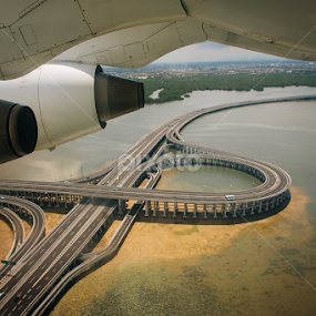 Viw from Airplane by Rah Juan - Transportation Airplanes