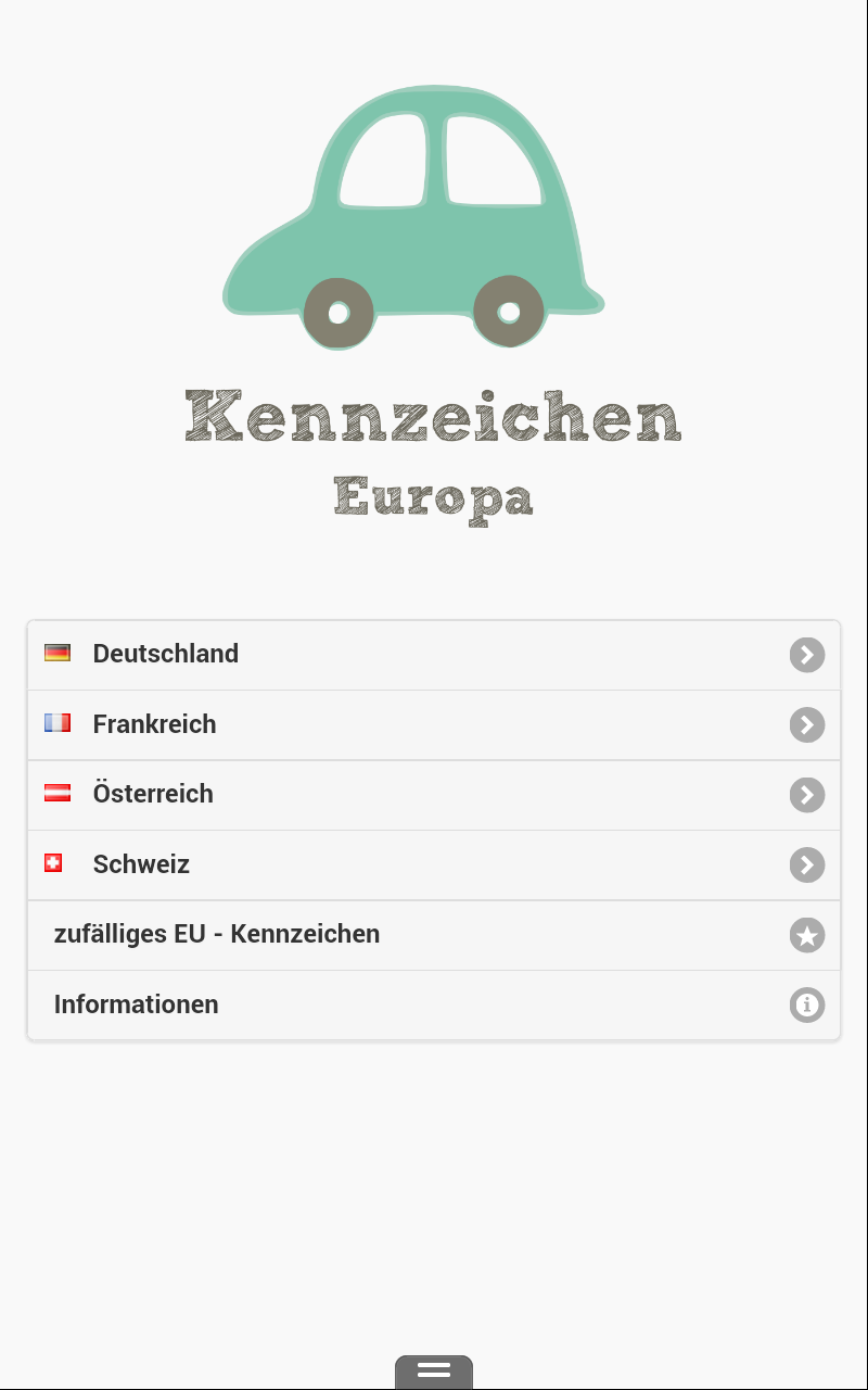 European License Plates Screen 2
