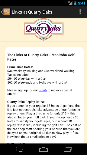 【免費運動App】Links at Quarry Oaks-APP點子