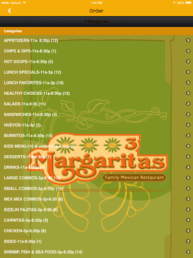 【免費商業App】3Margaritas Mexican Restaurant-APP點子