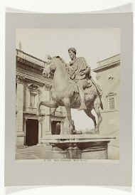 Standbeeld van Marcus Aurelius op de Piazza del Campidoglio, Rome