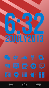 Lastest Stamped Blue Icons APK for Android