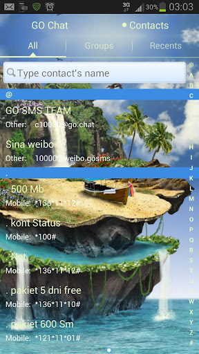 【免費個人化App】GO SMS Pro Theme 熱帶-APP點子