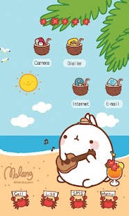 CUKI Theme Hawaiian molang